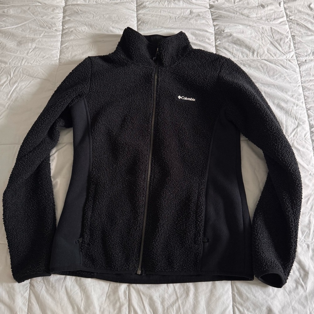 Columbia Panorama Black Full Zip Fleece